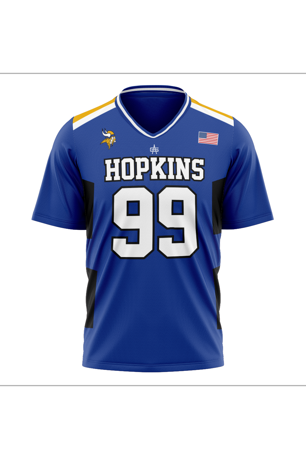 Hopkins Football Sublimated V-Neck Jersey