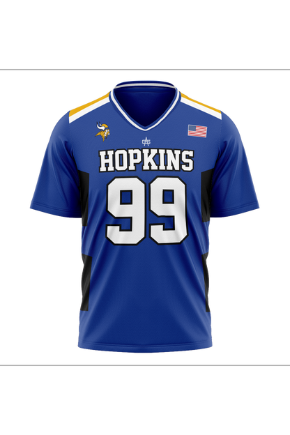 Hopkins Football Sublimated V-Neck Jersey