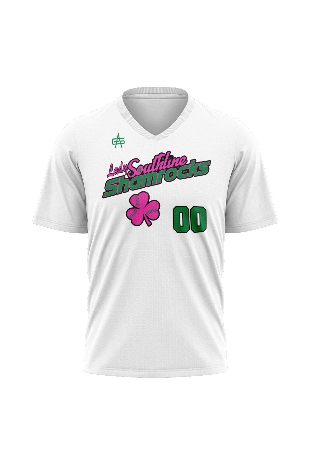 Shamrocks Softball Sublimated V-Neck Jersey