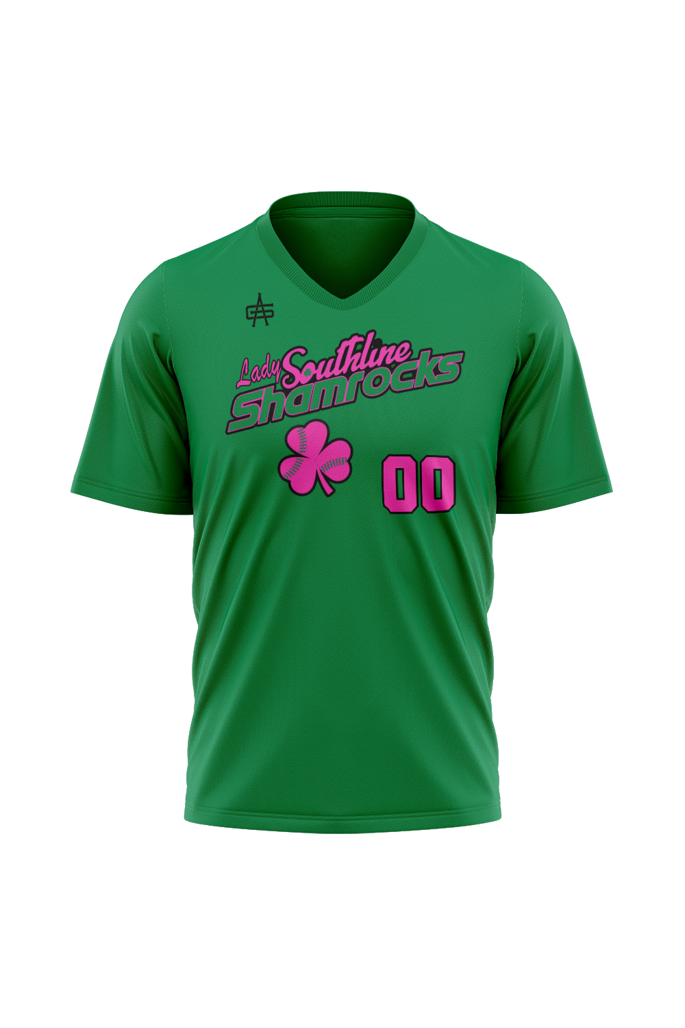 Shamrocks Softball Sublimated V-Neck Jersey