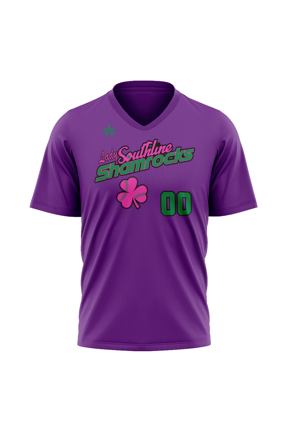 Shamrocks Softball Sublimated V-Neck Jersey