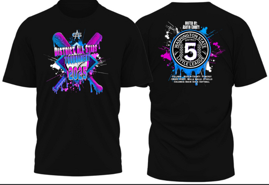 Washington State District 5 Little League Drip Tee