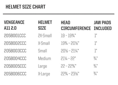 Schutt YOUTH VENGEANCE A11 2.0 HELMET