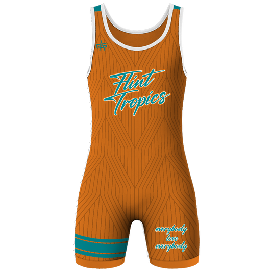 Flint Tropics Wrestling Men's Sublimated Performance Singlet - V3