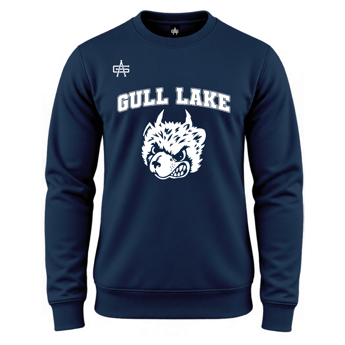 Gull Lake Wrestling DTF Gutsy Maverick Essential Fleece Crew - Animal Logo