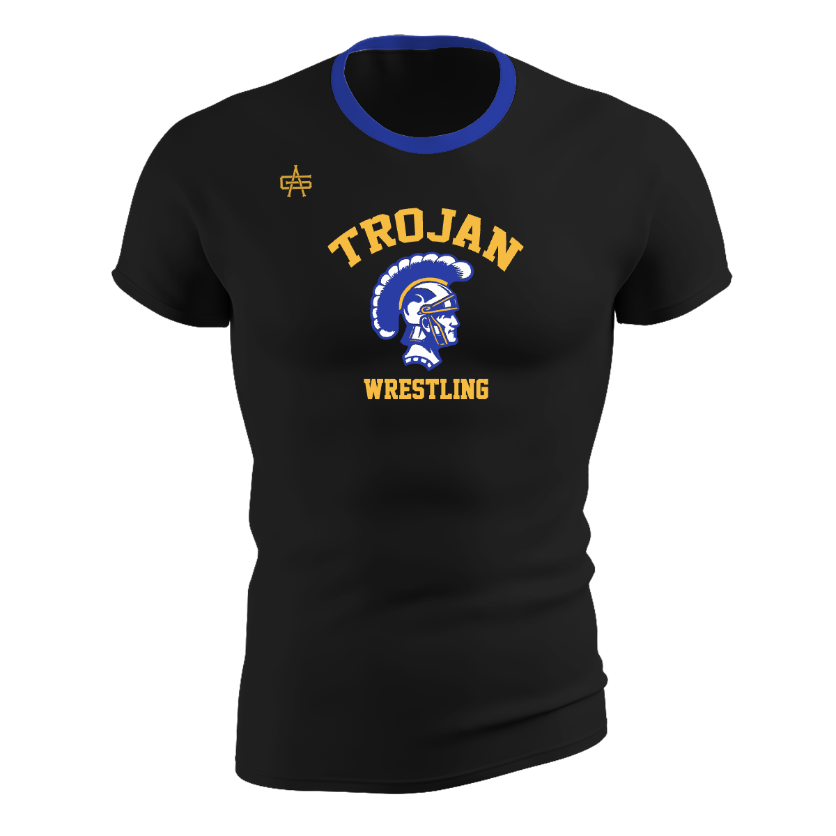 Adrian Madison Wrestling Sublimated Performance Short Sleeve Compression Top