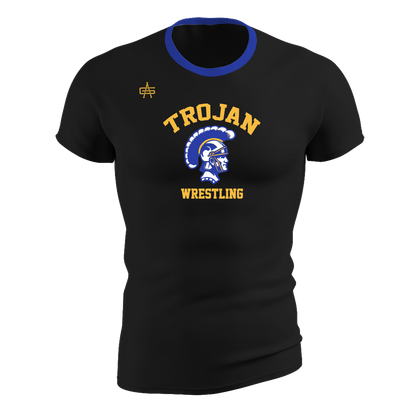 Adrian Madison Wrestling Sublimated Performance Short Sleeve Compression Top