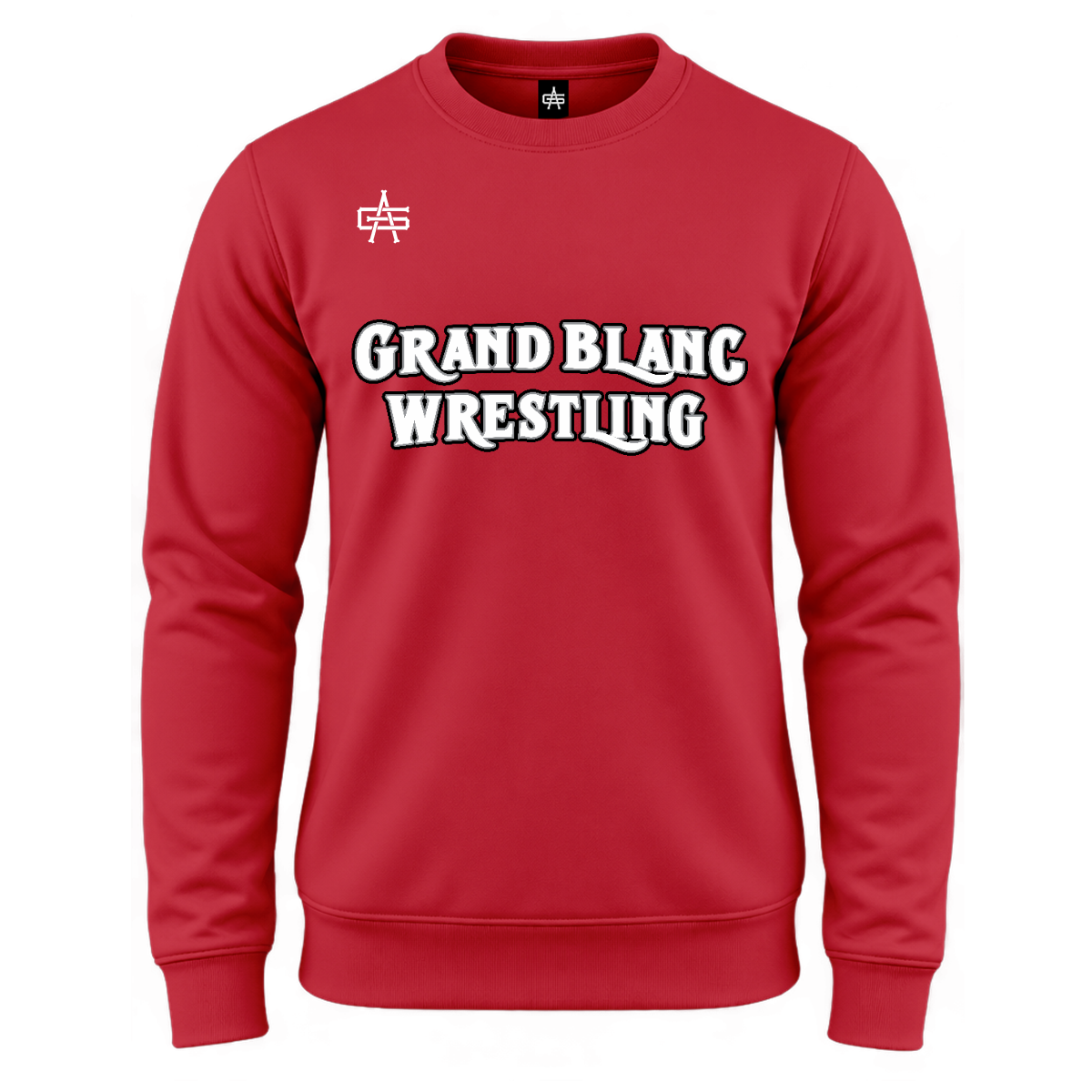 Grand Blanc Wrestling DTF Gutsy Maverick Essential Fleece Crew