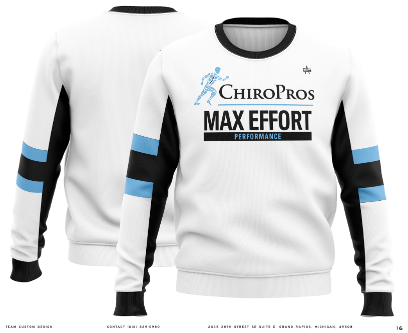 Chiro Pros Max Effort Sublimated Performance Crewneck Sweatshirt