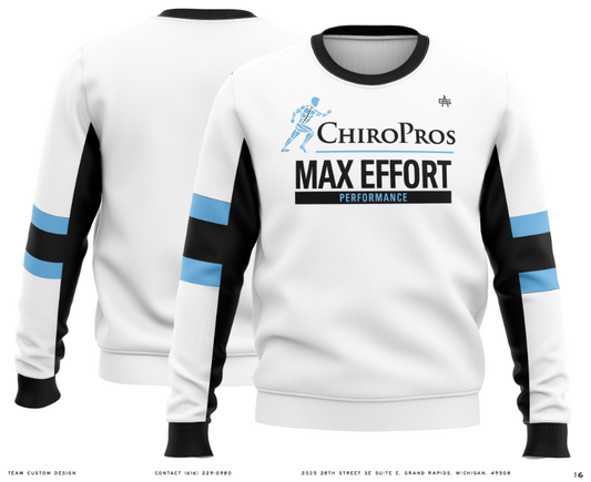 Chiro Pros Max Effort Sublimated Performance Crewneck Sweatshirt