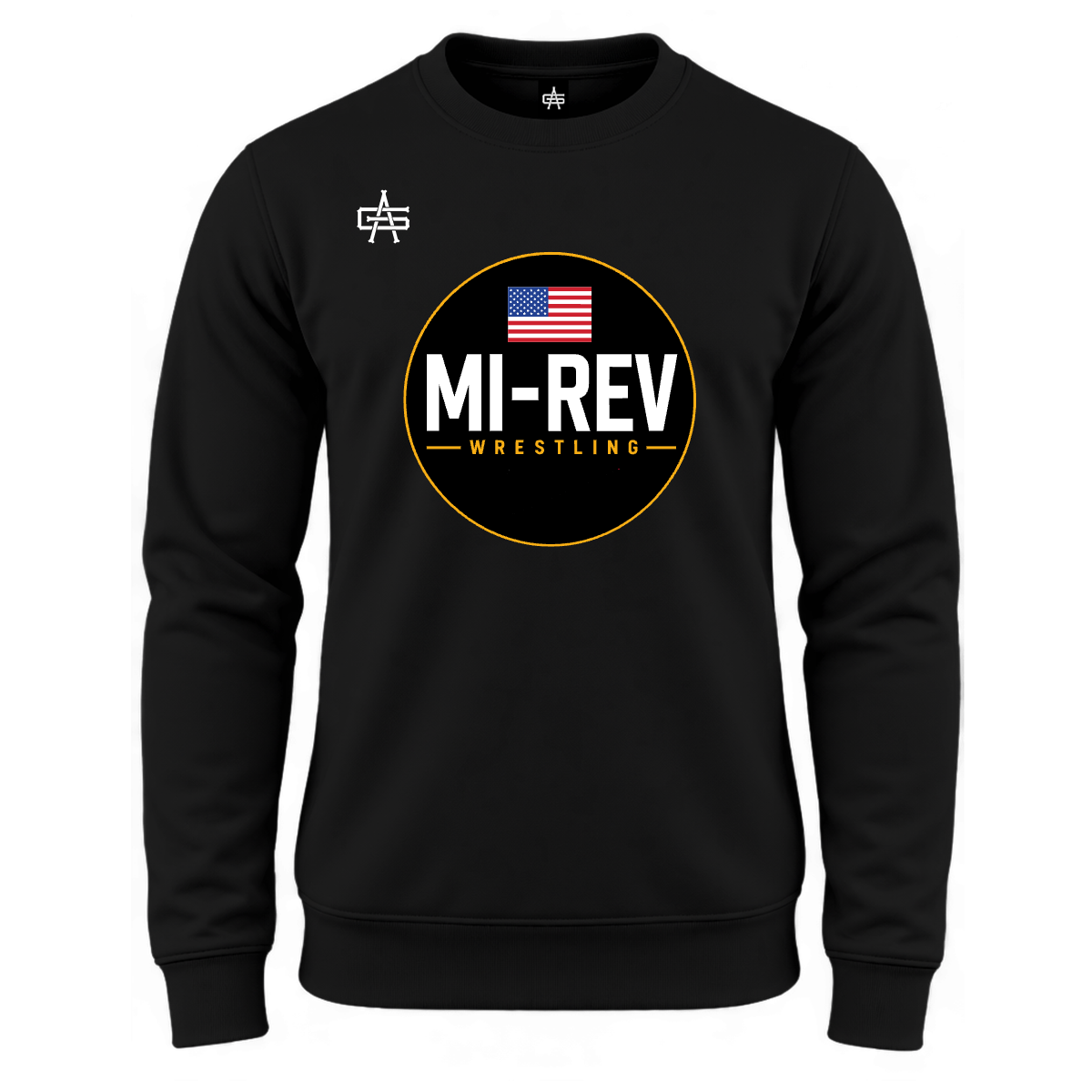 MI Rev Wrestling DTF Gutsy Maverick Essential Fleece Crew