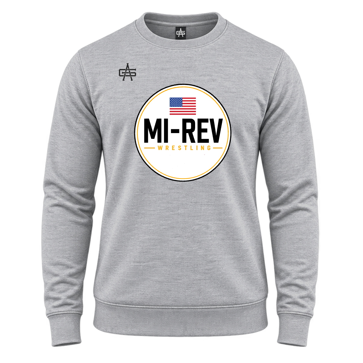MI Rev Wrestling DTF Gutsy Maverick Essential Fleece Crew