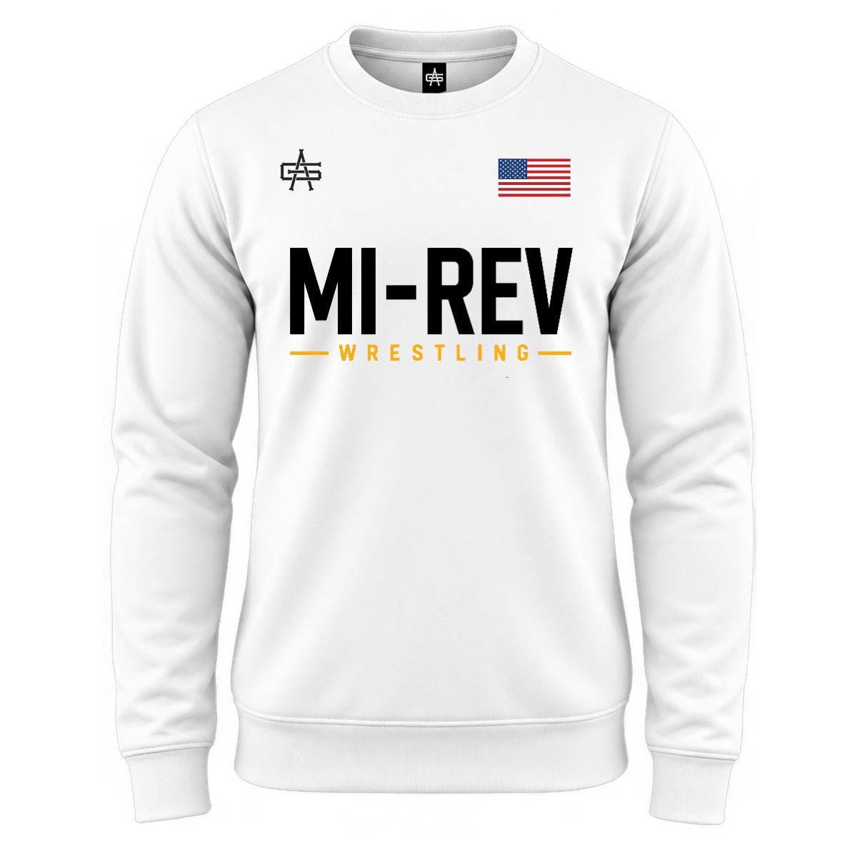 MI Rev Wrestling DTF Gutsy Maverick Essential Fleece Crew