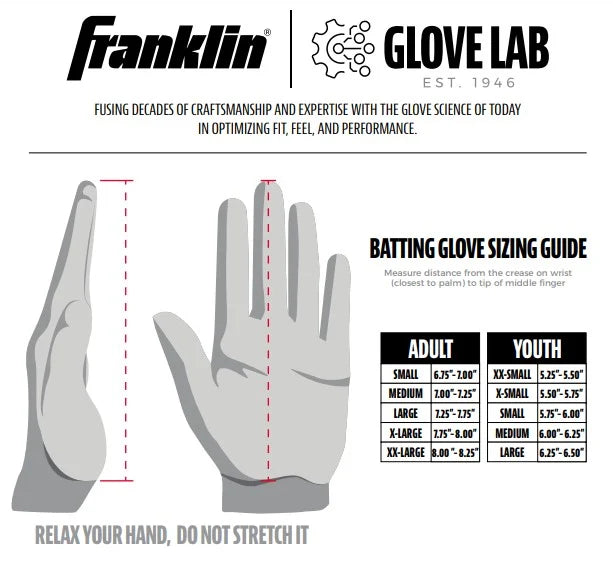 Franklin Powerstrap™ Chrome Batting Gloves