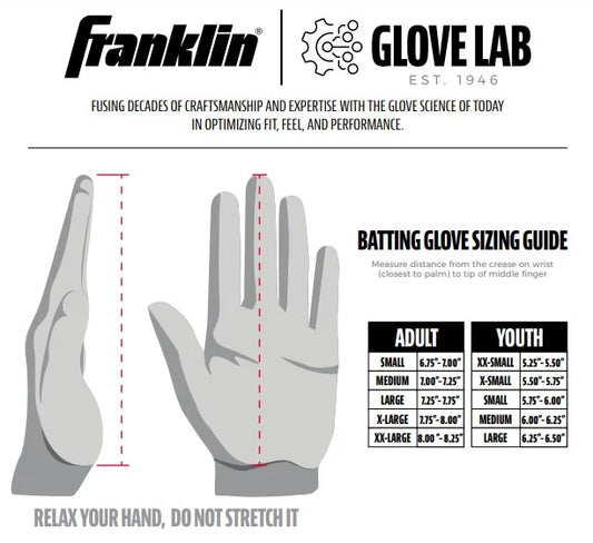 Franklin Powerstrap™ Chrome Batting Gloves