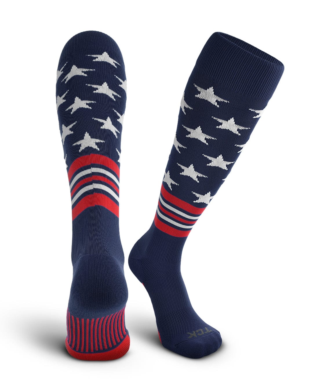 TCK Freedom Dugout USA Made Stars & Stripes OTC Socks
