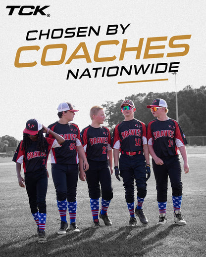 TCK Freedom Dugout USA Made Stars & Stripes OTC Socks